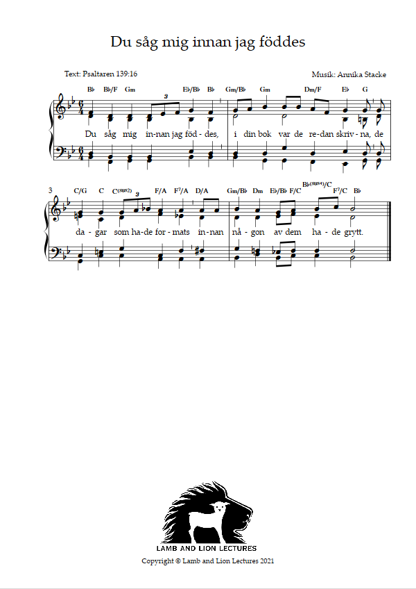 Du såg mig innan jag föddes